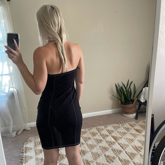 NWOT Express Rocky Barnes Black Dress - Picture 3 of 6